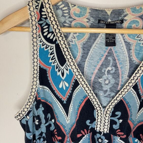 Lucky Brand Blue and White Midi Dress - Picture 3 of 9